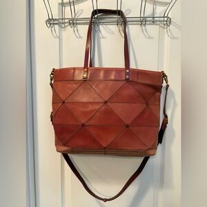 Old Trend Women's Genuine Leather Prism Tote Bag